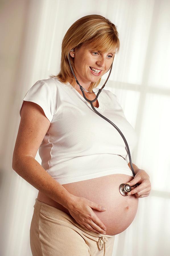 Human Photograph - Pregnant Woman by Mark Sykes
