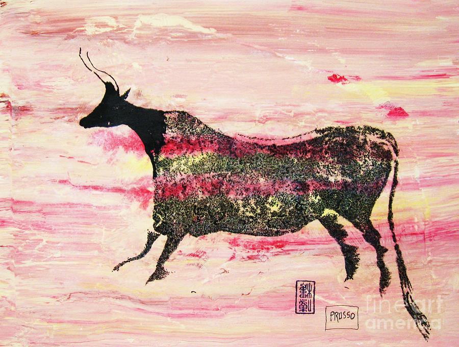 Prehistoric Cattle 2 Painting by AAR Reproductions - Pixels