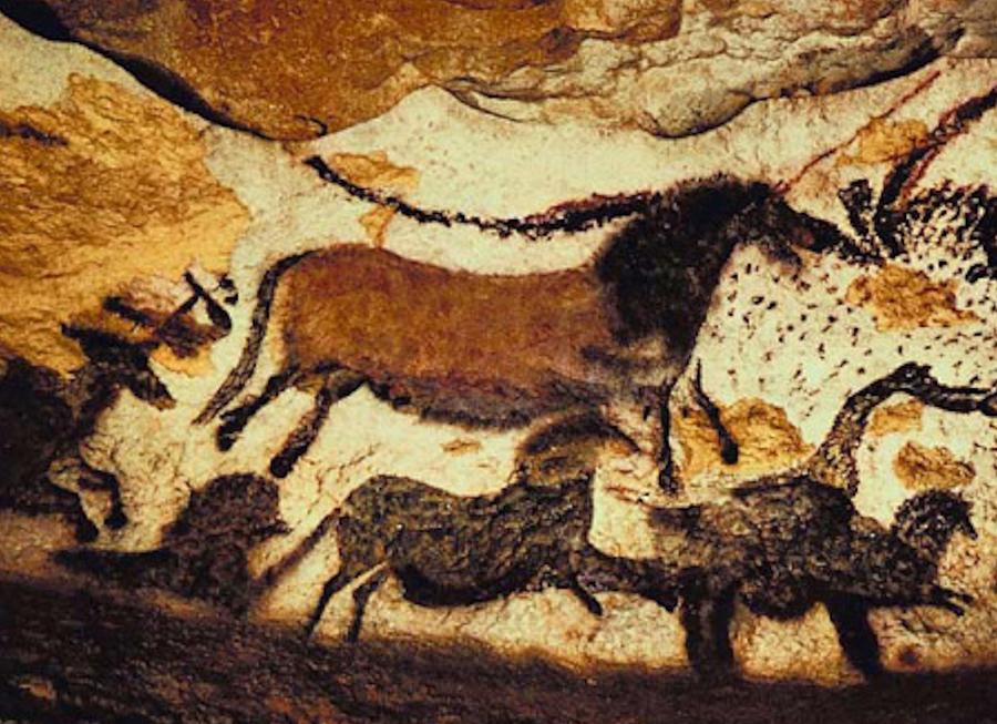 Prehistoric Stampede Painting by L Brown