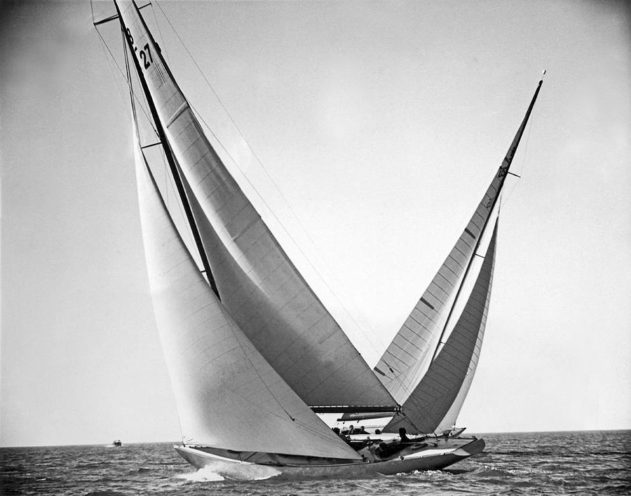 1937 Photograph - Prelude And Yucca In Regatta by Underwood Archives