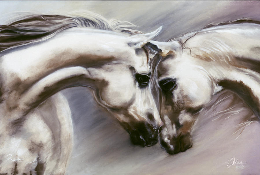 White Horses Pastel - Prelude by Kim McElroy White Horses Pastel - Prelude by Kim McElroy