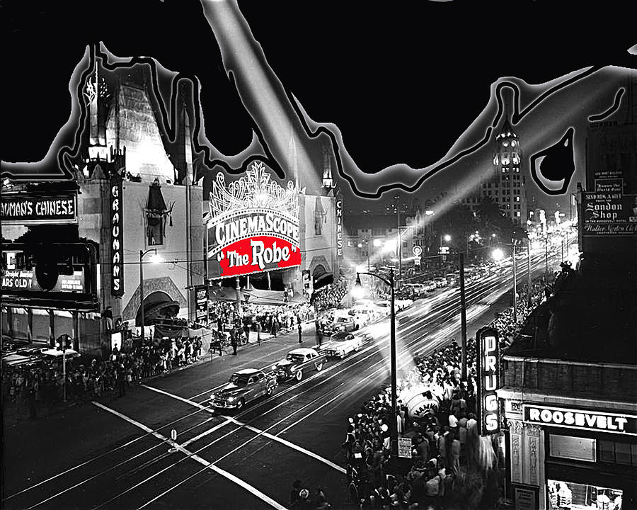 Premier of The Robe 1953 Graumans Chinese Theater Los Angeles CA 1953-2012 Photograph by David Lee Guss