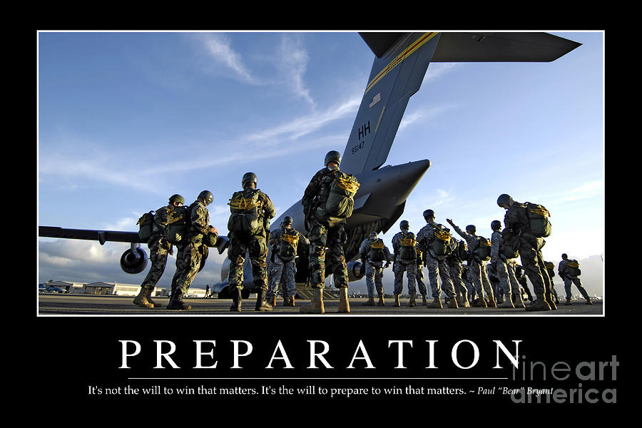 Preparation Inspirational Quote Photograph by Stocktrek Images