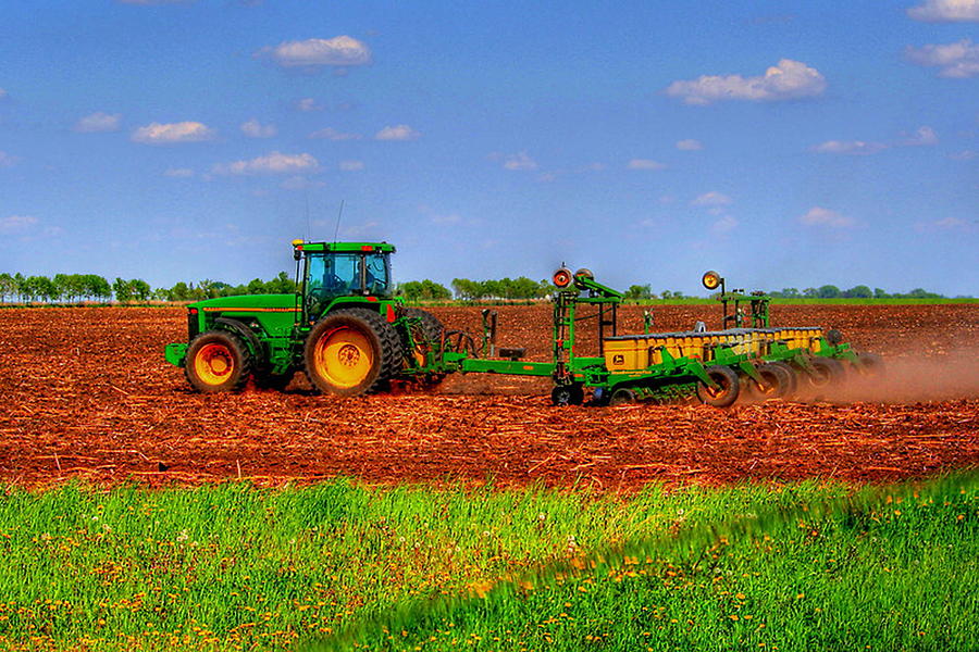 Summer Photograph - Preparing the Soil by Larry Trupp