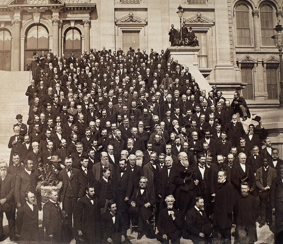 1882 Photograph - Presbyterian Assembly, 1882 by Granger 1882 Photograph - Presbyterian Assembly, 1882 by Granger