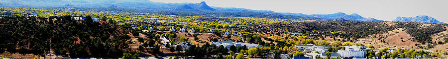 Prescott in Autumn Panoramic Photograph by Aaron Burrows