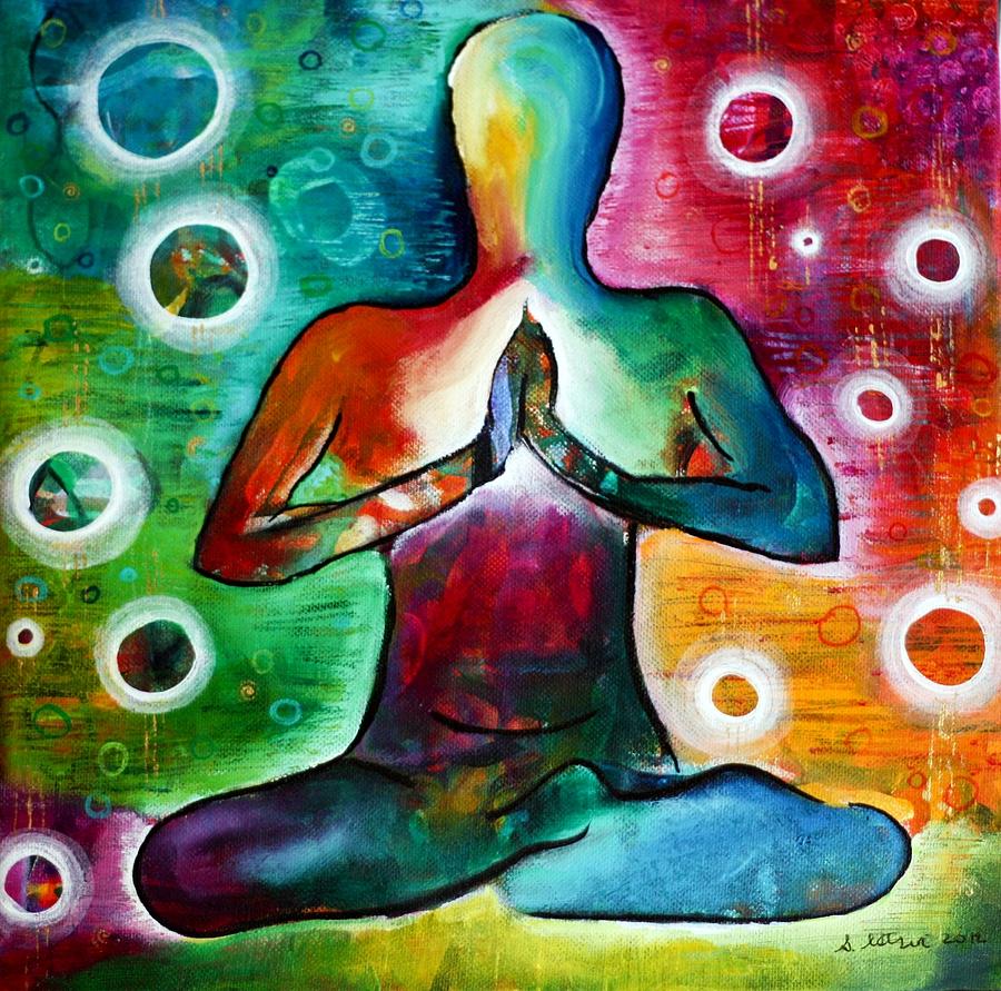 Peace Painting - Presence and Peace  by Stephanie Estrin