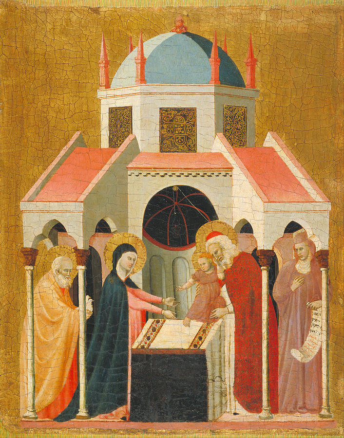 Presentation of Jesus at the Temple Painting by Master of the Cini Madonna