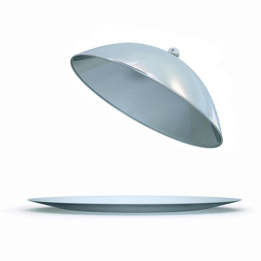 Presenting on a Domed Silver Serving Tray Photograph by Artpartner-images Presenting on a Domed Silver Serving Tray Photograph by Artpartner-images