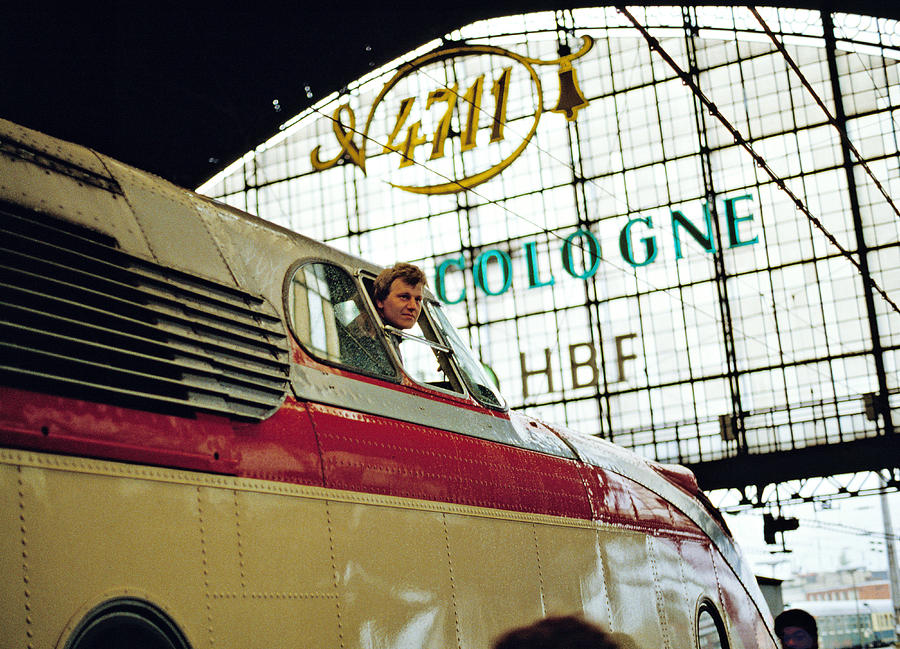 Train Photograph - Preserved Trans Europe Express at Cologne Station 1980s by David Davies
