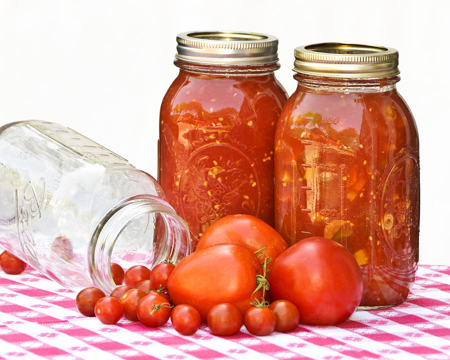 Preserving Tomatoes Photograph by Betty Eich
