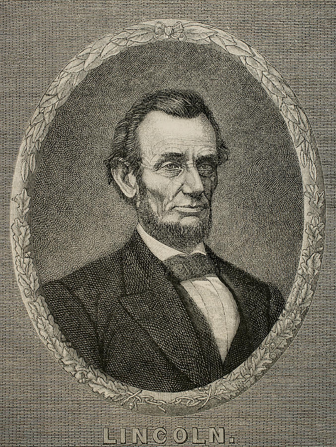 President Abraham Lincoln Drawing by American School