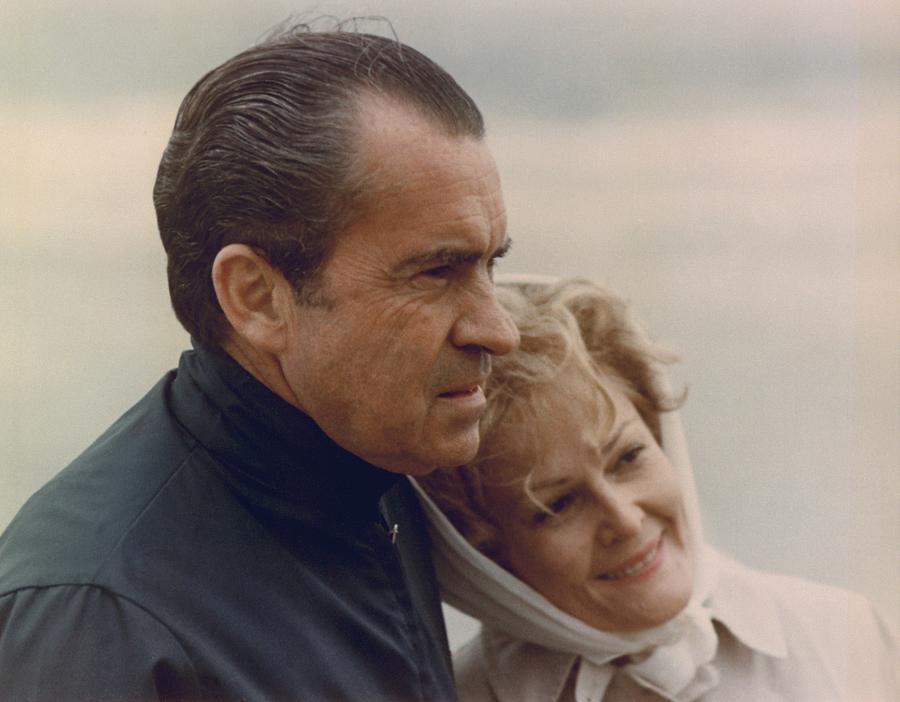 President And Pat Nixon In An Photograph by Everett