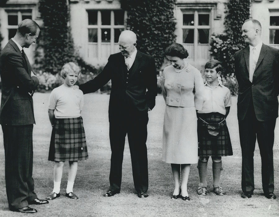 President Eisenhower Meets The Royal Family At Balmoral Castle Photograph by Retro Images Archive
