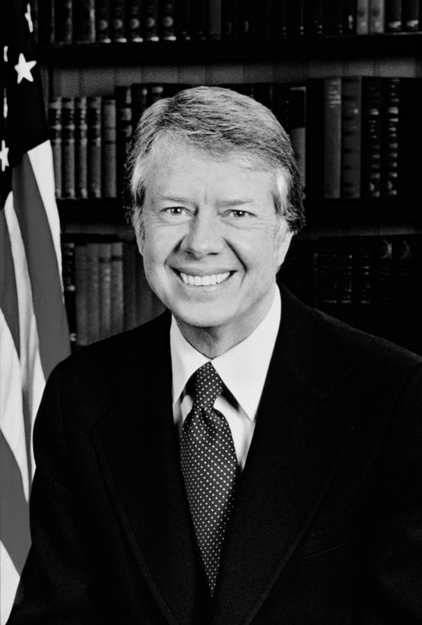 President Jimmy Carter Portrait Photograph by War Is Hell Store