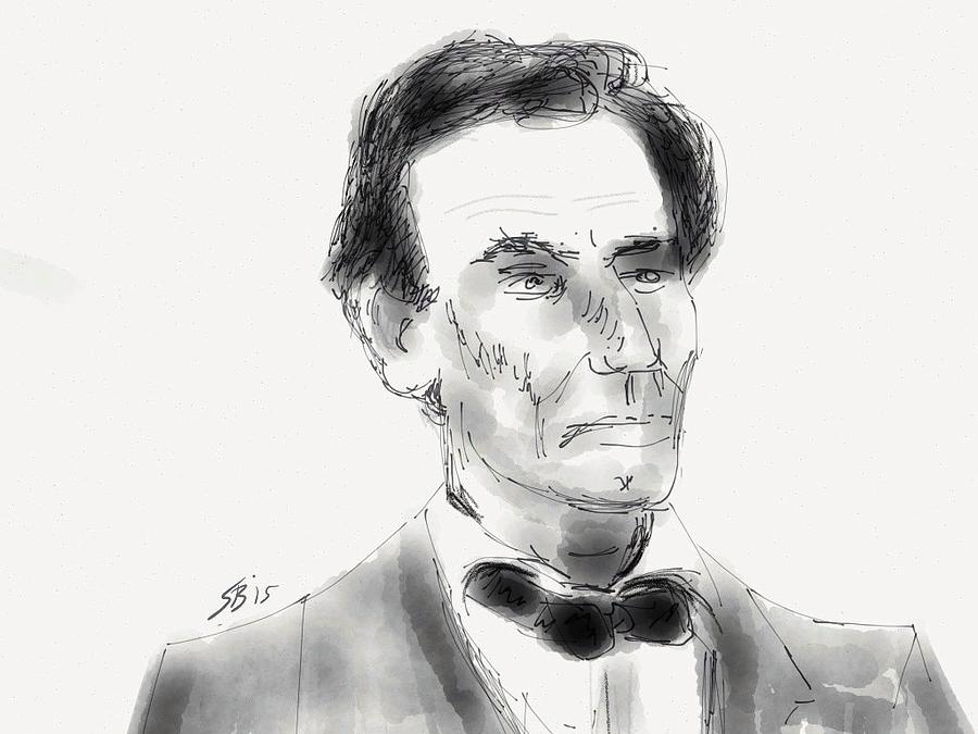 President Lincoln Digital Art by Stacy C Bottoms