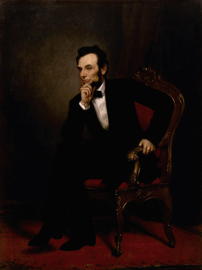 Abraham Lincoln Painting - President Lincoln  by War Is Hell Store