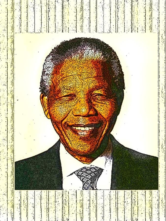 President Mandela Digital Art by Karen Buford