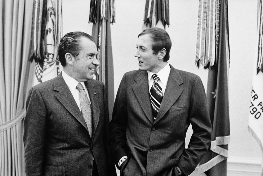 Politician Photograph - President Nixon Meets With Russian Poet by Everett