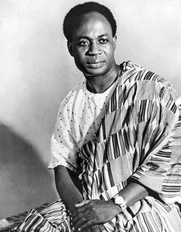 Black And White Photograph - President Nkrumah Of Ghana. by Underwood Archives
