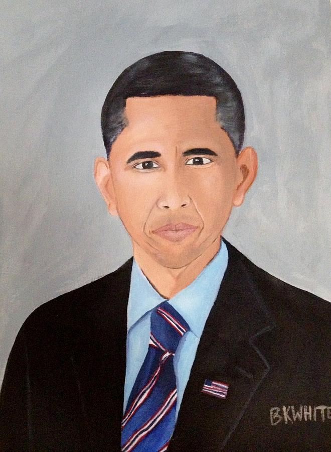 President Obama Painting by Brian White