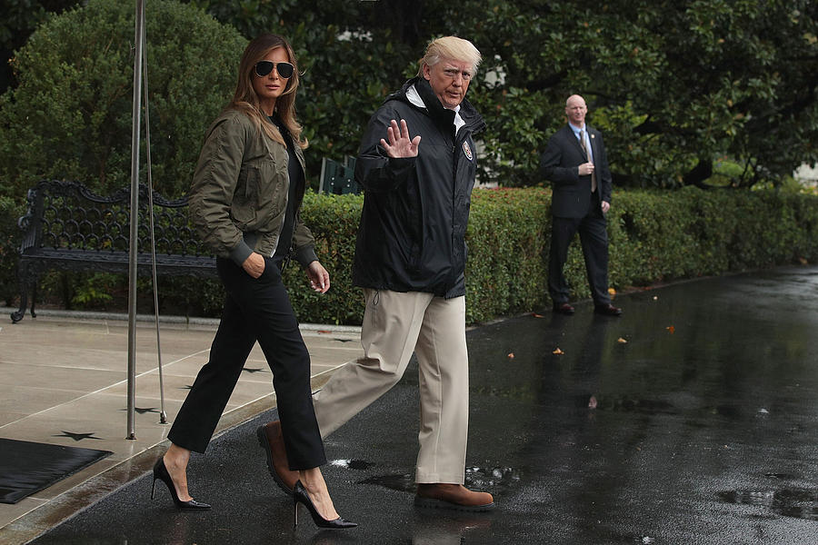 President Trump Departs White House En Route To Texas Photograph by Alex Wong President Trump Departs White House En Route To Texas Photograph by Alex Wong