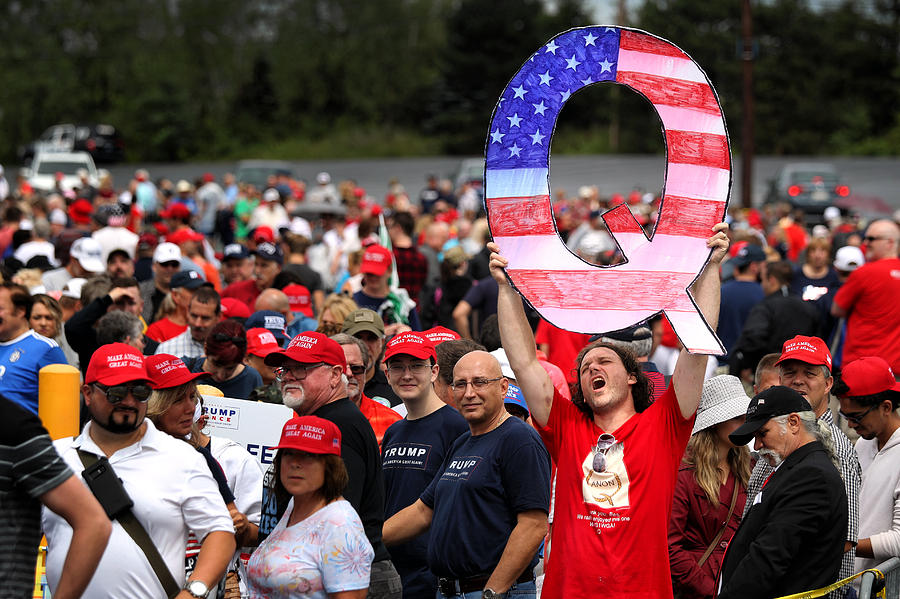 President Trump Holds Make America Great Again Rally In Pennsylvania Photograph by Rick Loomis President Trump Holds Make America Great Again Rally In Pennsylvania Photograph by Rick Loomis
