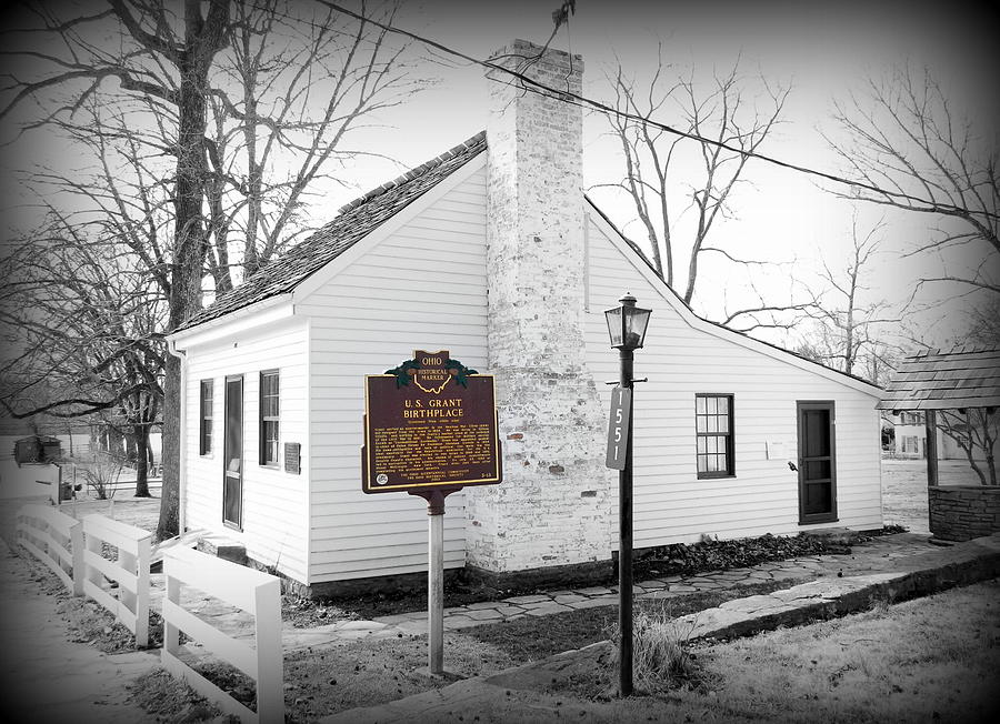 Architecture Photograph - President Ulysses S. Grants Birthplace by Kathy Barney