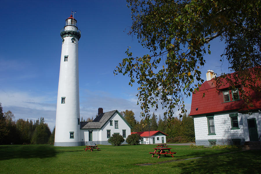 Lighthouse Photograph - Presque Isle MI Lighthouse 4 by John Brueske