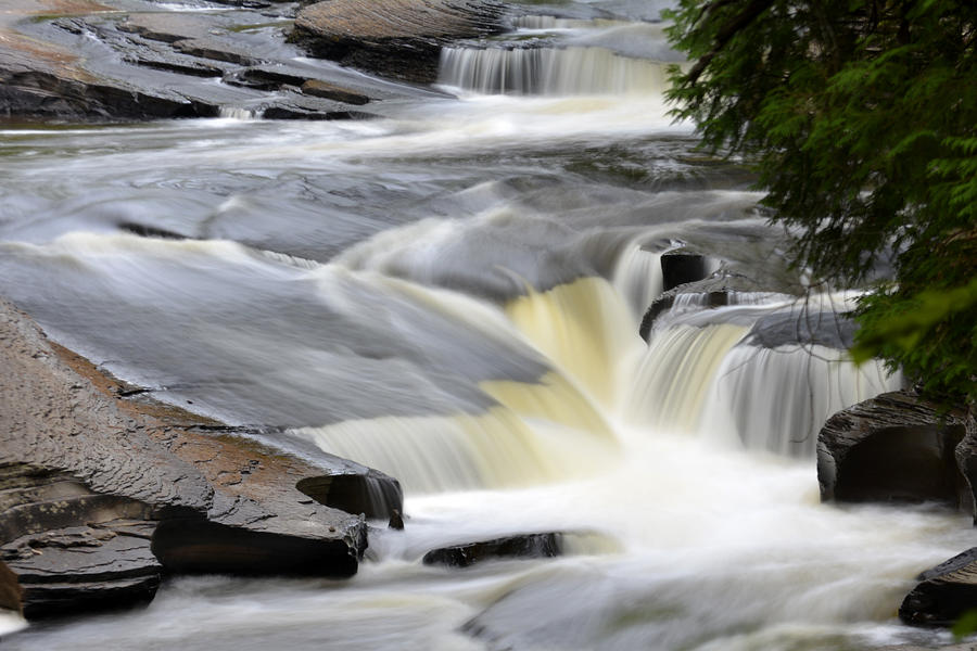 Presque Isle River Falls Photograph by Forest Floor Photography