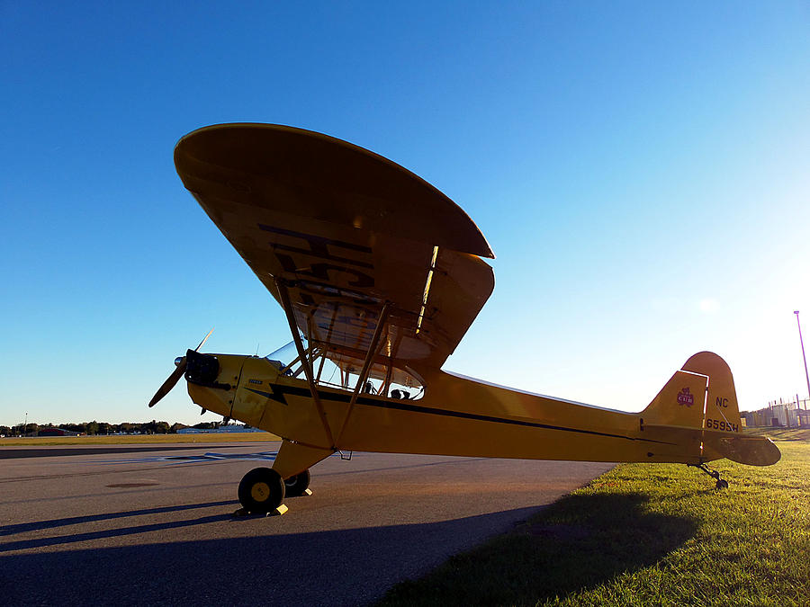 Transportation Photograph - Preston Aviation Piper Cub 002 by Christopher Mercer