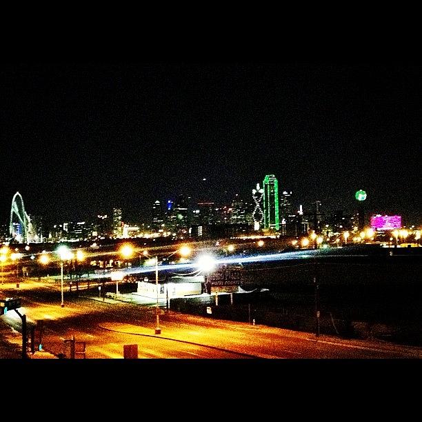 Dallas Photograph - Prettiest Skyline #citylights #downtown by Candace Hughes