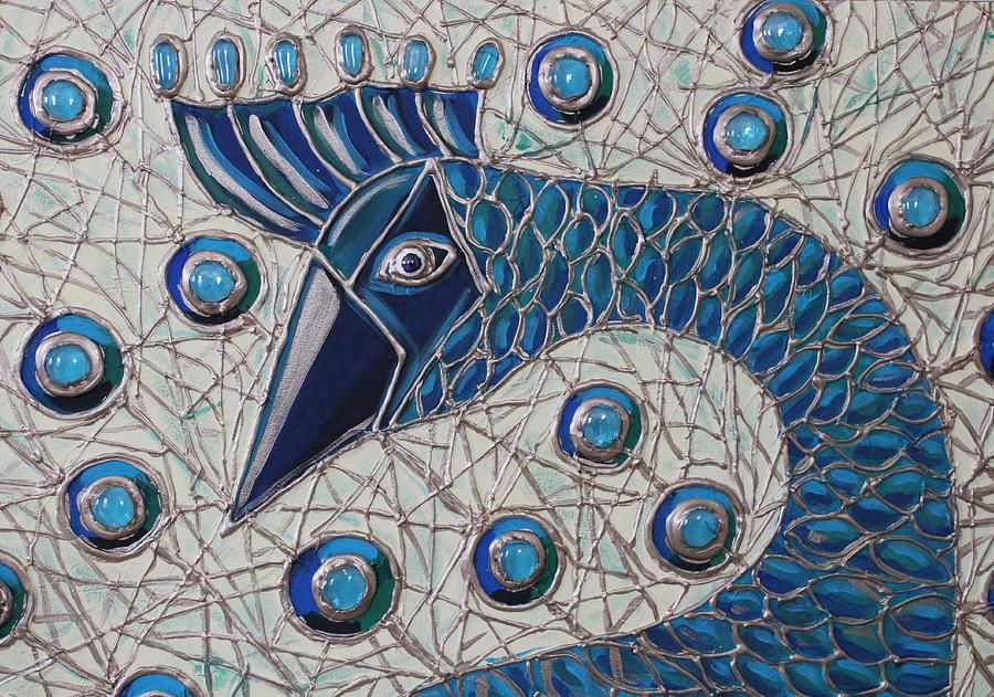 Pretty as a Peacock 2 Painting by Cynthia Snyder