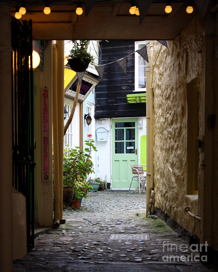 Pretty Back Alley St Ives Photograph by Terri Waters