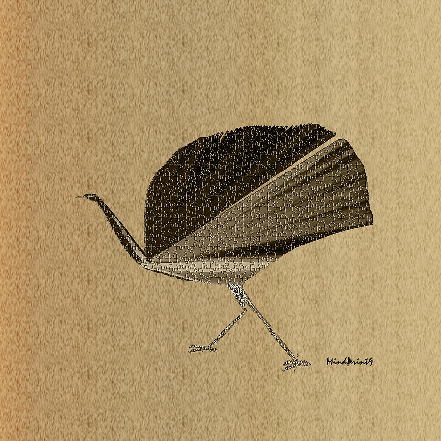 Pretty Bird Digital Art by Asok Mukhopadhyay