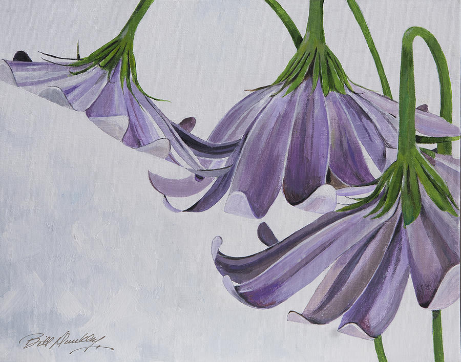 Wild Flowers Painting - Pretty in Purple by Bill Dunkley