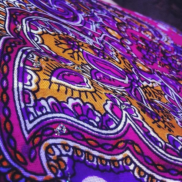 Pattern Photograph - Pretty #pattern #fabric #purple #pink by Robyn Padden