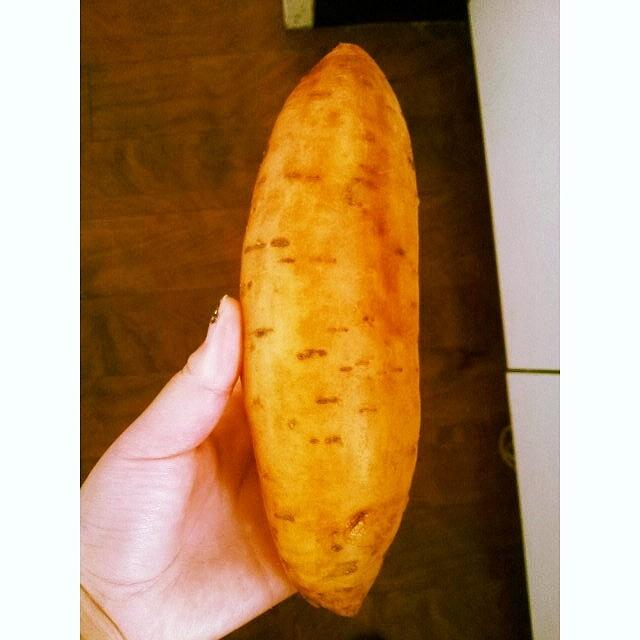 Vegetable Photograph - Pretty Perfectly Shaped Sweet Potato by Crystal Chloe