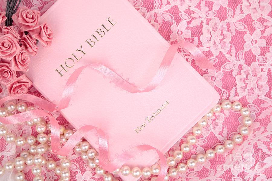 Pretty Pink Bible Photograph by Pattie Calfy