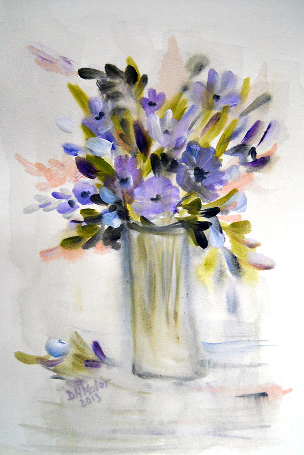 Pretty Purple Painting by Dorothy Maier