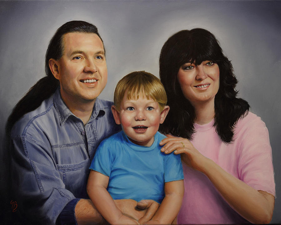 Price Family Painting by Glenn Beasley