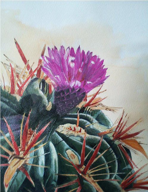 Prickly Beauty Painting by Judi Hendricks