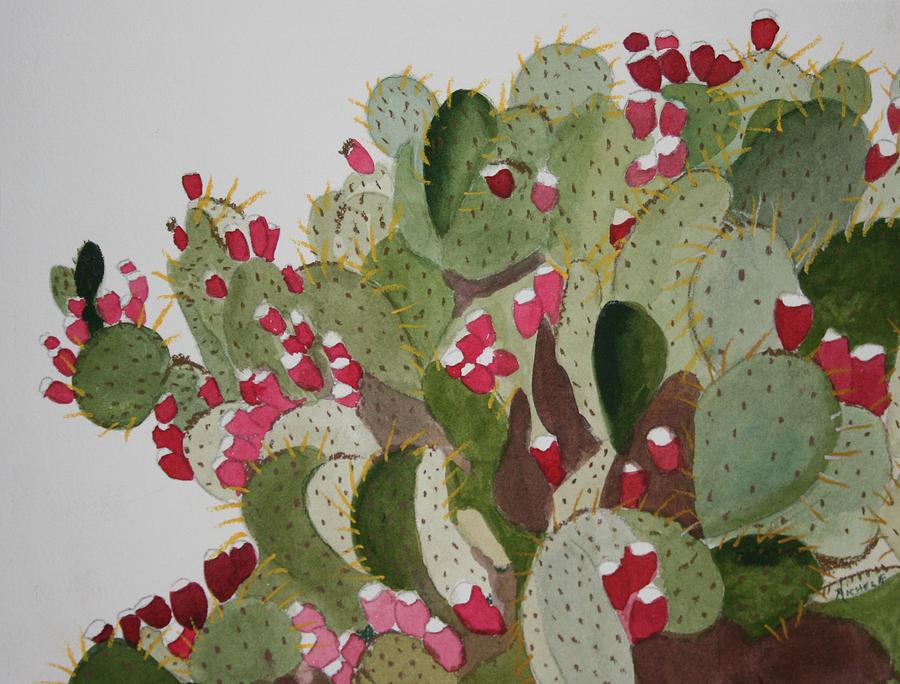 Prickly Pear Painting by Michele Turney
