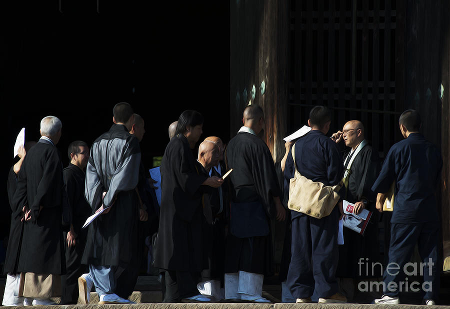 Priests of Todai-ji Photograph by David Bearden
