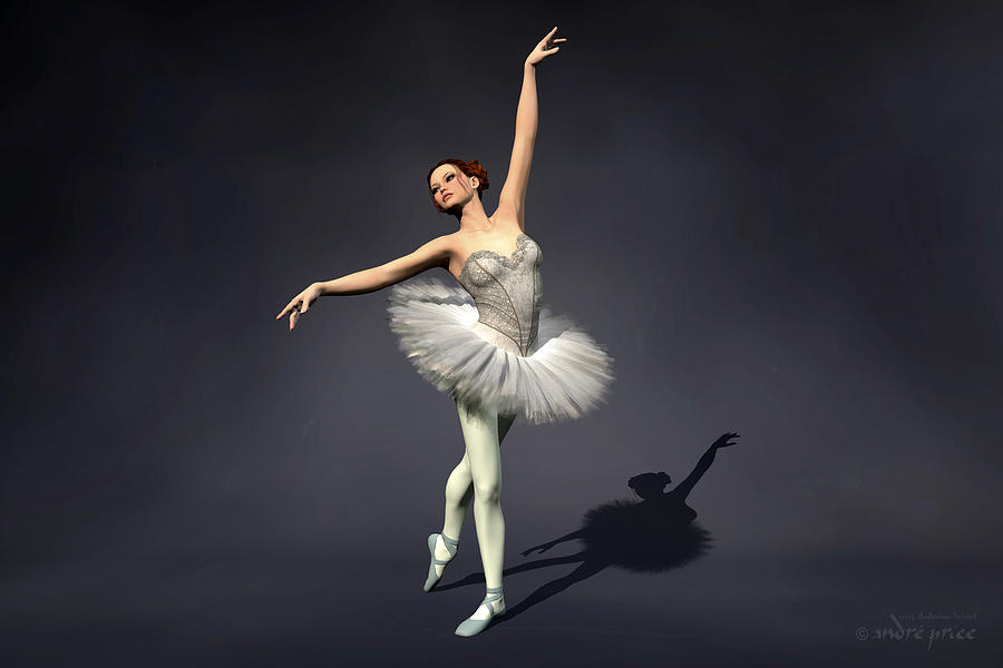 Prima Ballerina Nanashi Croise Derriere 3d Art Digital Art By Alfred Price