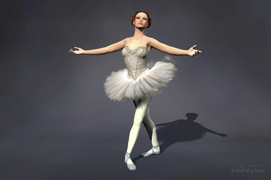 Prima Ballerina Nanashi Pirouette 3d Art Digital Art By Alfred Price