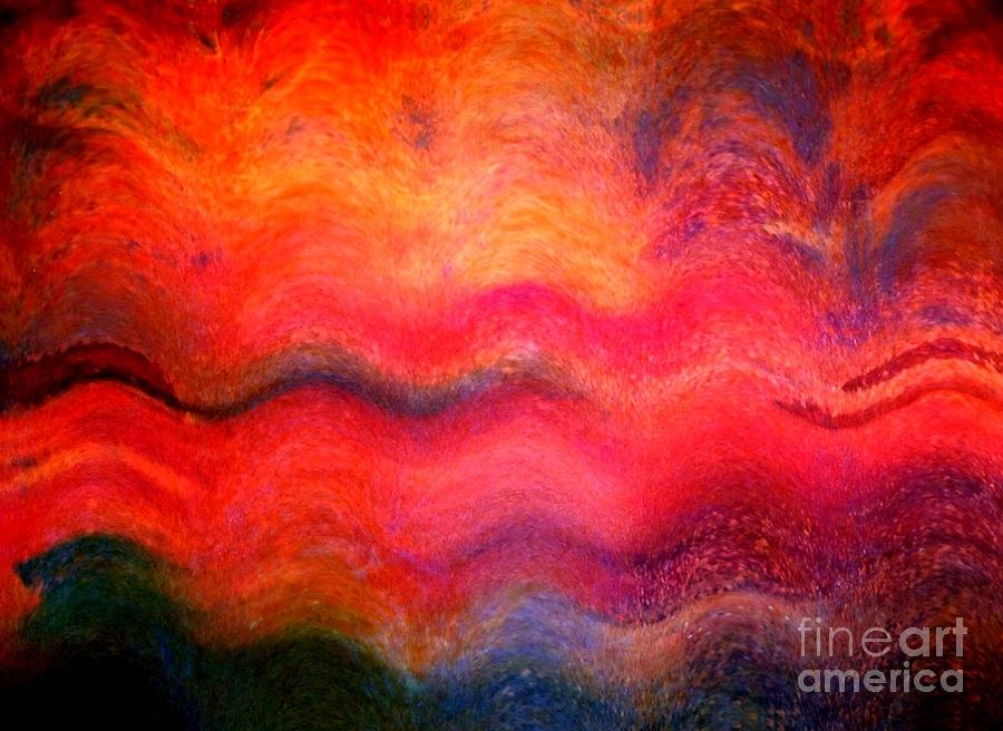 Abstract Mixed Media - Primal abstract by Michelle Hynes