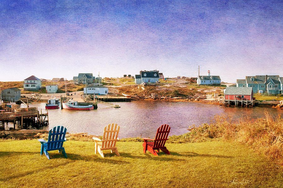 Boat Photograph - Primary Chairs - Digital Art by Renee Sullivan