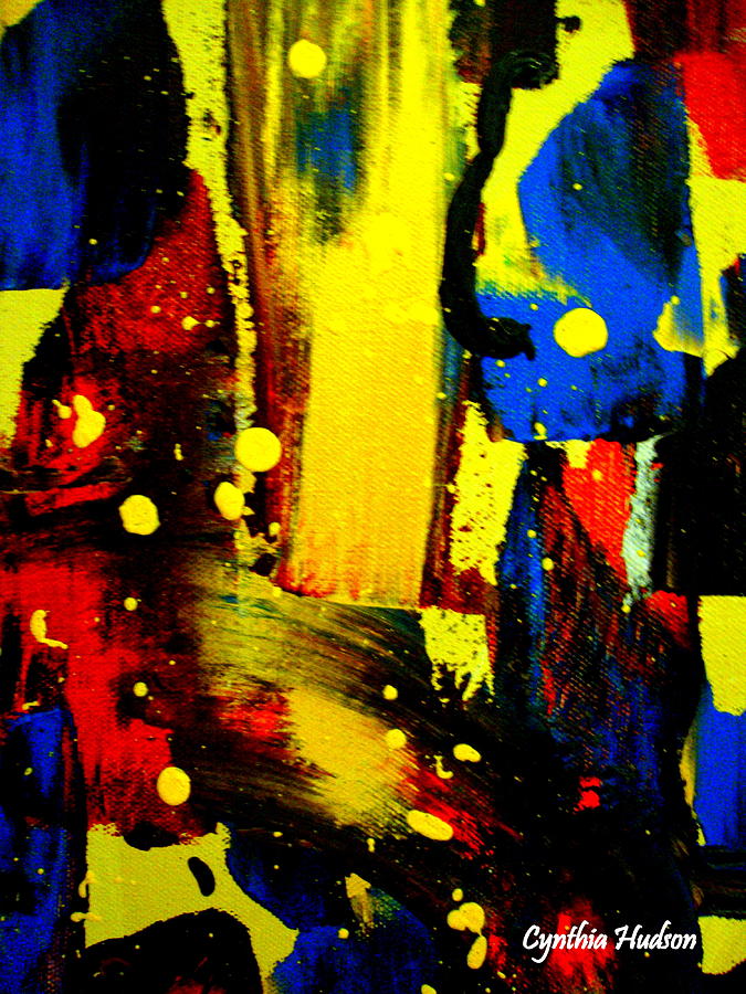 Primary Colors Four Painting by Cynthia Hudson
