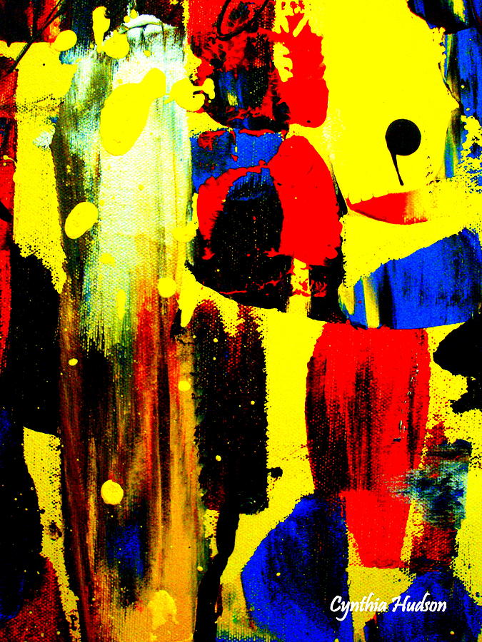 Primary Colors Two Painting by Cynthia Hudson